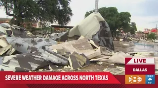 DFW severe storm damage: Dallas store badly damaged