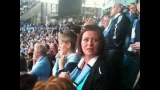 Manchester City V QPR Last mins with the Meredith Clan.