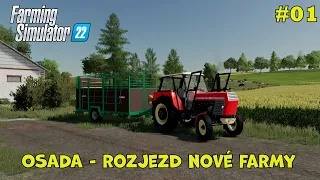 OSADA | Nákup techniky a rozjezd farmy | Farming Simulator 22 | #01