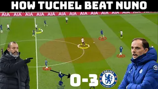 Tactical Analysis : Tottenham 0-3 Chelsea | How Tuchel Adapted To Nuno's Early Success |