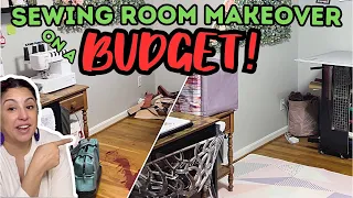 Ugly & Disorganized 😱 to Beautiful & Functional! Sewing Room Makeover on a Budget | Temu Review