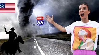 O altă față a Americii: Vestul Sălbatic chiar există! Tornadă (reală) pe Route 66 | Oklahoma