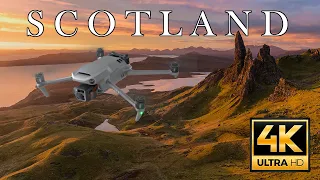 SCOTLAND 4K DRONE VIDEO - BEAUTIFUL LANDSCAPE – Highlands Isle of Skye, Glencoe, Harris & Lewis