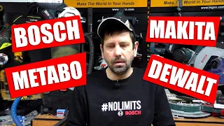 КТО УЙДЕТ? BOSCH DEWALT MAKITA METABO