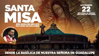 Misa de hoy lunes 22 de noviembre desde la Basílica Nuestra Señora de Guadalupe - México P. Cristian