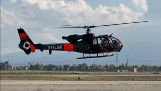 Heli_Gazelle #3 Military Gazelle Helicopter SA342M TX to SoCal Trip w/ Start Up Procedure & Flight