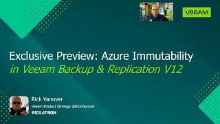 Azure Immutability: Exclusive Preview of Veeam Backup & Replication V12 | ODFP102