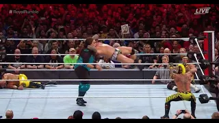 Nia Jax entered the Men's Royal Rumble; and then received an RKO from Randy Orton