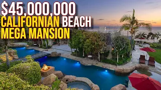 Touring $45,000,000 La Jolla California Beach Mega Mansion