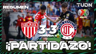 Resumen y goles | Necaxa 3-3 Toluca | CL2024 - Liga Mx J6 | TUDN
