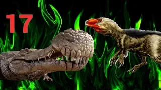 САРКОЗУХ Vs ДРИПТОЗАВРА. Крокодиломорф vs динозавра. БОЙ №17.