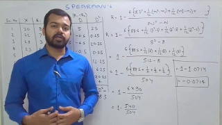 Spearman's Rank Correlation part 3