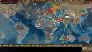 Europa Universalis 4 AI Timelapse - Orbis Terrarum Incognitus Mod 1444-3019