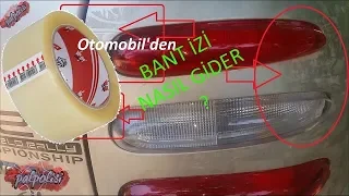 Araç kaportasına  yapışan bant izi nasıl çıkartılır ? boyaya zarar vermeden