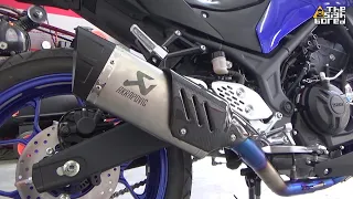 2020 Yamaha MT-25 OEM VS aftermarket exhaust sound comparison