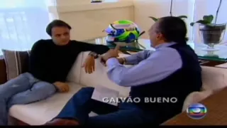 Felipe Massa fala a Galvão Bueno sobre o acidente no Fantástico