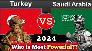 Turkey vs Saudi Arab power comparison 2024 | Saudi Arab vs Turkey Military comparison | Comparison