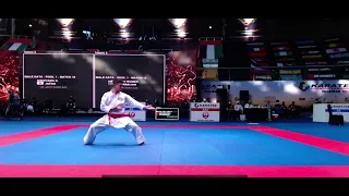 Roman Heydarov (AZE) Gojushiho Sho VS Mattia Busato (ITA) Unsu karate 1 Fujairah 2022