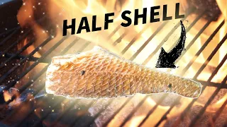 How to Cook REDFISH on the Half Shell (Cajun Grill Recipe)