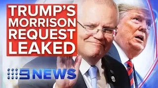 BREAKING NEWS: Trump pressed Aussie PM for help to review Mueller inquiry | Nine News Australia