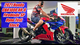 2021 Honda CBR1000RR-R Fireblade SP Dyno Test stock form "Part 1"
