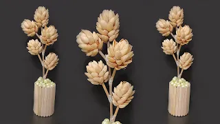 Home Decorating Ideas Handmade With Pistachios Shell | Pista Shell Flowers And Plant | #DIYFlower