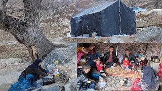 Construction of a new and safe shelter for a nomadic family by a philanthropic engineer