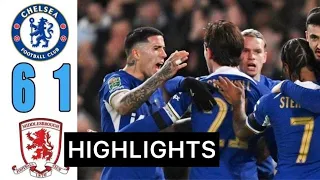 Chelsea 6-1 Middlesbrough | EXTENDED Highlights | Semi-Final 23/24