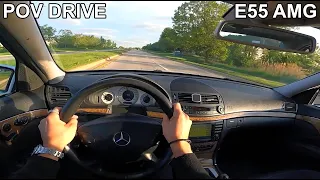 Driving the 2006 Mercedes-Benz E55 AMG W211 | POV TEST DRIVE