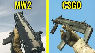 COD MW2 2022 vs CSGO - Weapons Comparison