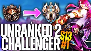 Unranked To Challenger SEASON 13: Episode 1 - League of Legends