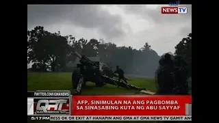 QRT: AFP, sinimulan na ang pagbomba sa sinasabing kuta ng Abu Sayyaf