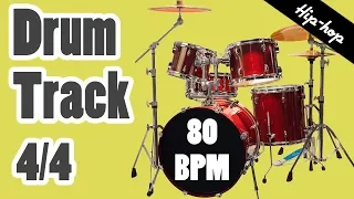 Drum Loop - 80 BPM - Hip Hop Beat - Visual Metronome