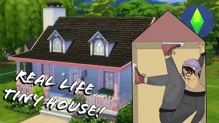 I Built A Tiny House Based On A REAL Floor Plan! — A Sims 4 Lets Build!