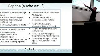 Seminar 4- Whakatipu te mohiotanga o te Ira: Growing Maori Capability  in Genetics Related Education