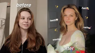 GLOW UP WITH ME FOR SPRING | hair transformation, skincare, haircare, waxing, hygiene, and sm more