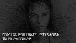 Digital Sketching in Photoshop by using brushes