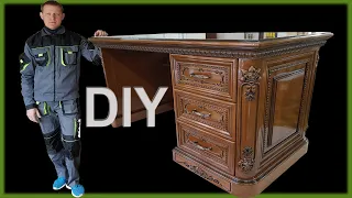 Wood table. DIY. Письменный стол из дерева своими руками!