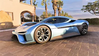 Forza Horizon 5 . Nio EP9 2016 . Car Show Speed Jump Crash Test Drive .