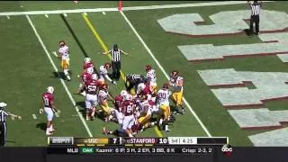 USC 13, Stanford 10 - Highlights 9/6/14