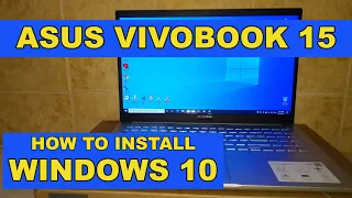 Tutorial instalare Windows 10 Laptop Asus VivoBook Intel 11th Gen / How to fast install Windows 10