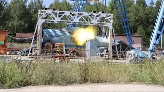 Испытание пушки Т-50 / Test of cannon for T-50 PAK FA