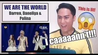 Polina Gagarina, Daneliya Tulyeshova, Darren Espanto - We Are The World | REACTION