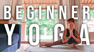 YOGA FOR BEGINNERS - Deep Full Body Beginner Yoga Stretch Sequence || 25 mins