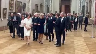 Mattarella al Louvre con Macron