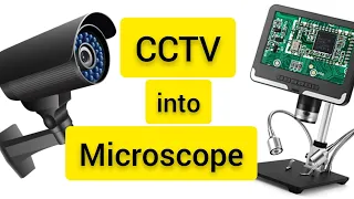 DIY Microscope with a CCTV camera for SMD