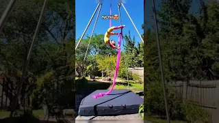 2017 vs. NOW aerial silks creature trick #thenvsnow #progress #motovation