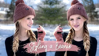 HOW TO STYLE A BEANIE  | Hair Tutorial ❄️☃️