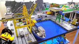 LEGO city update: Harbor warehouse, rail crossing, more tiling Feb. 7, 2018