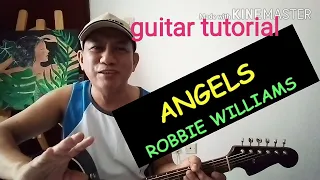 ANGELS by Robbie Williams cover guitar tutorial lyrics and chords